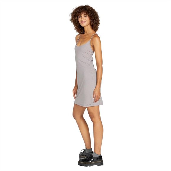 NWOT Small Volcom knit slip dress, Daze grey - Picture 8 of 9